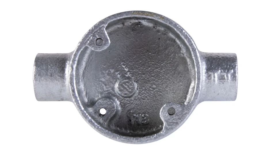 DT22120G Manufactured from malleable iron Hot dipped galvanised after manufacture and meets the most demanding Class 4 corrosion protection standard Internal depth 25mm Tapped M4 hole for earth terminal in base