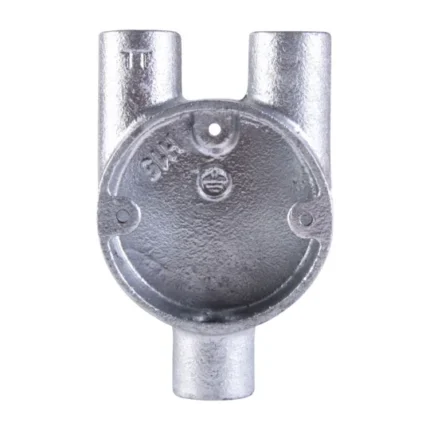 Manufactured from malleable iron Hot dipped galvanised after manufacture and meets the most demanding Class 4 corrosion protection standard Internal depth 25mm Tapped M4 hole for earth terminal in base