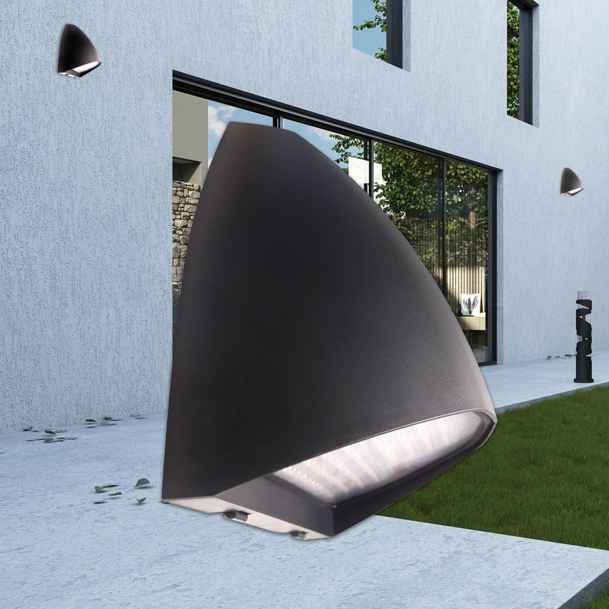 Viper-V2-2025-Main-Image 3 Selectable Wattages 4 Selectable Colour Temperatures Highly Efficient Up to 135Lm/W 96 Pcs SMD LED 63,000h Lifetime (L70B50) 5 Years Warranty The second generation of the Viper LED wall pack comes with a refined new contemporary architectural body and three selectable wattages as well as four choices of colour temperature, making it an excellent option for both domestic or commercial applications.