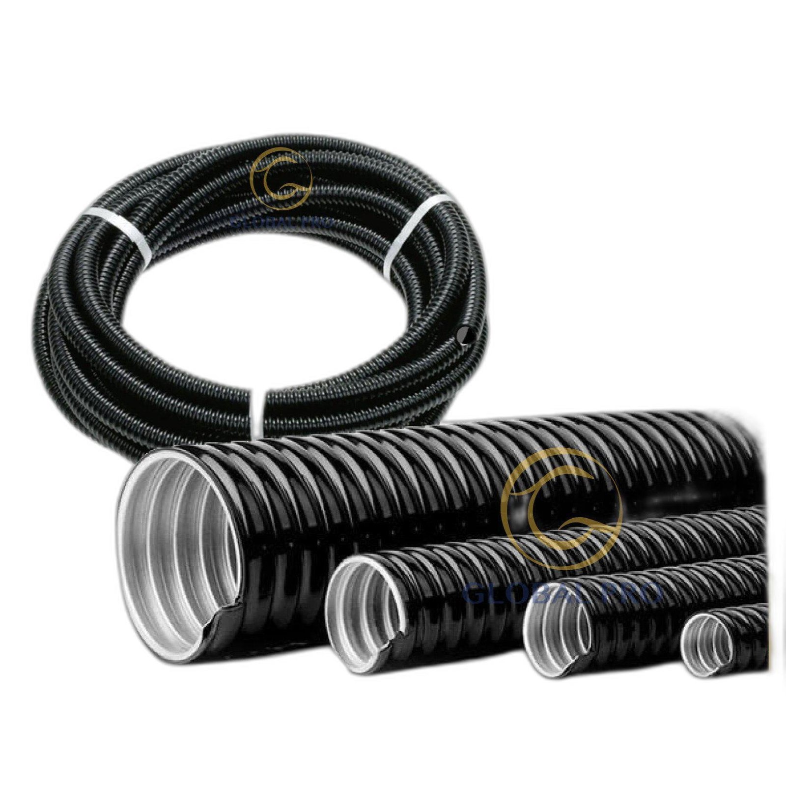 pvc-coated-flexible-conduit Metal Galvanised Flexible Conduit with PVC Coating 25mm 30 metres