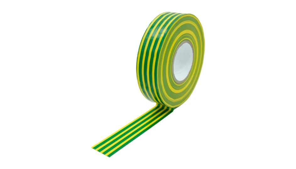 22TAPE24 Tower 20m x 19mm PVC Insulation Tape Green/Yellow Product Code: 22TAPE04 - Image 1