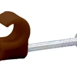 Tower 5-6mm Round+ Cable Clip Brown (Box of 100) Product Code: 72CT05P