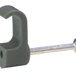 Tower 1-1.5mm Flat+ T&E Cable Clip Grey (Bx 100) Product Code: 77CGPF1P