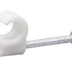 Tower 4-5mm Round+ Cable Clip White (Box of 200) Product Code: 77CW04P