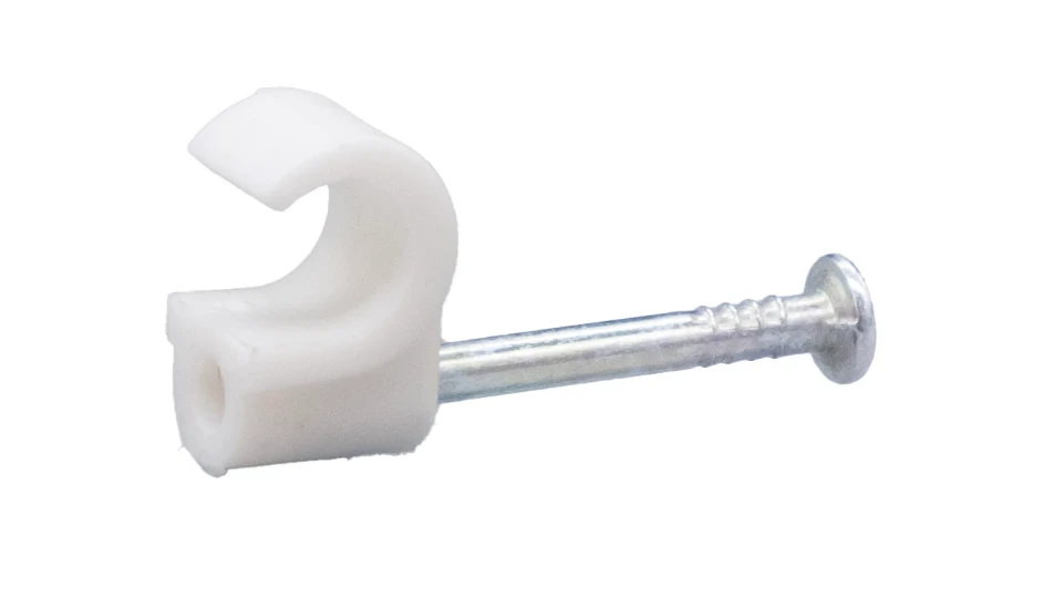 77CW04P Tower 5-6mm Round+ Cable Clip White (Box of 100) Product Code: 77CW05P - Image 1